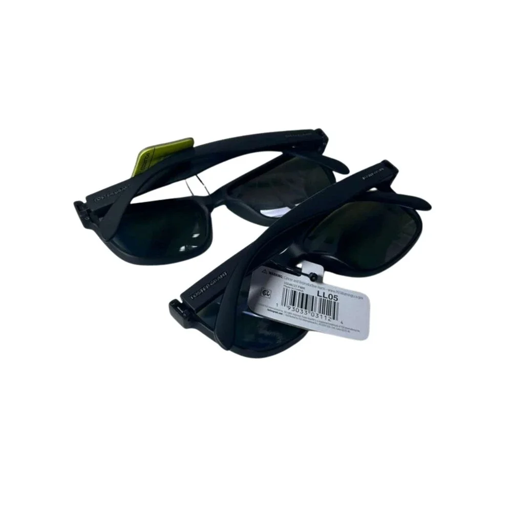 Foster Grant Way Shape Polarized Sunglasses Black Men’s 2 Pack Bundle